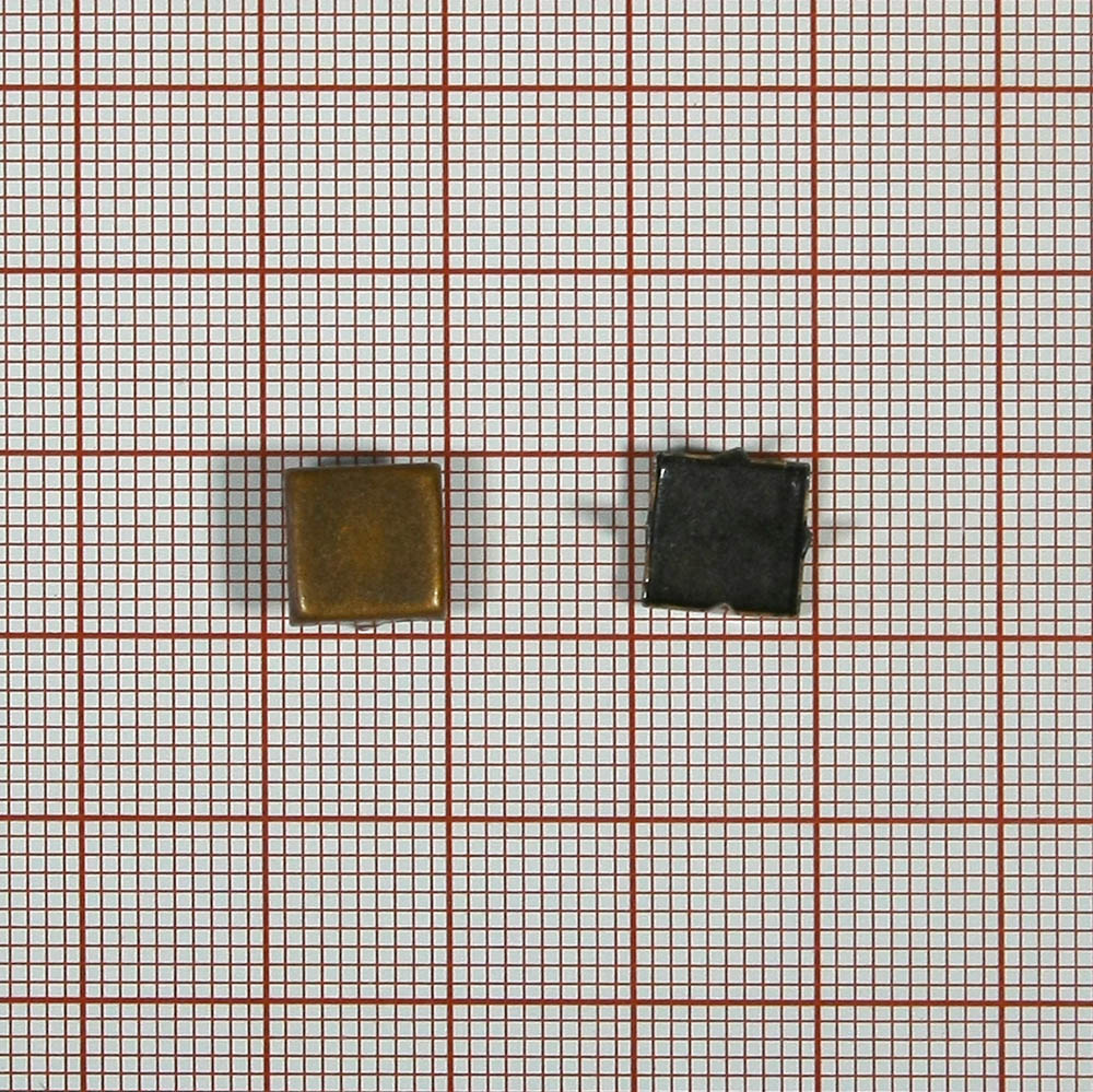 Краб металлический MS-20 квадрат 8*8мм MEDN / 1тыс.шт. Крабы Металл MS