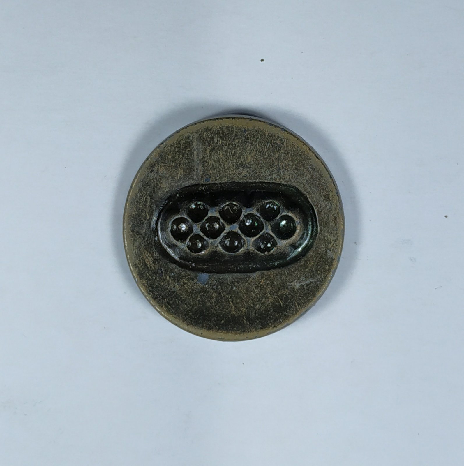 Пуговица TR-88 ant 25мм. Пуговица металлизированная