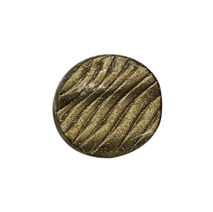 Кнопка металл Круг полоски, бронза блестящая, 20мм, шт.. Кнопка металл