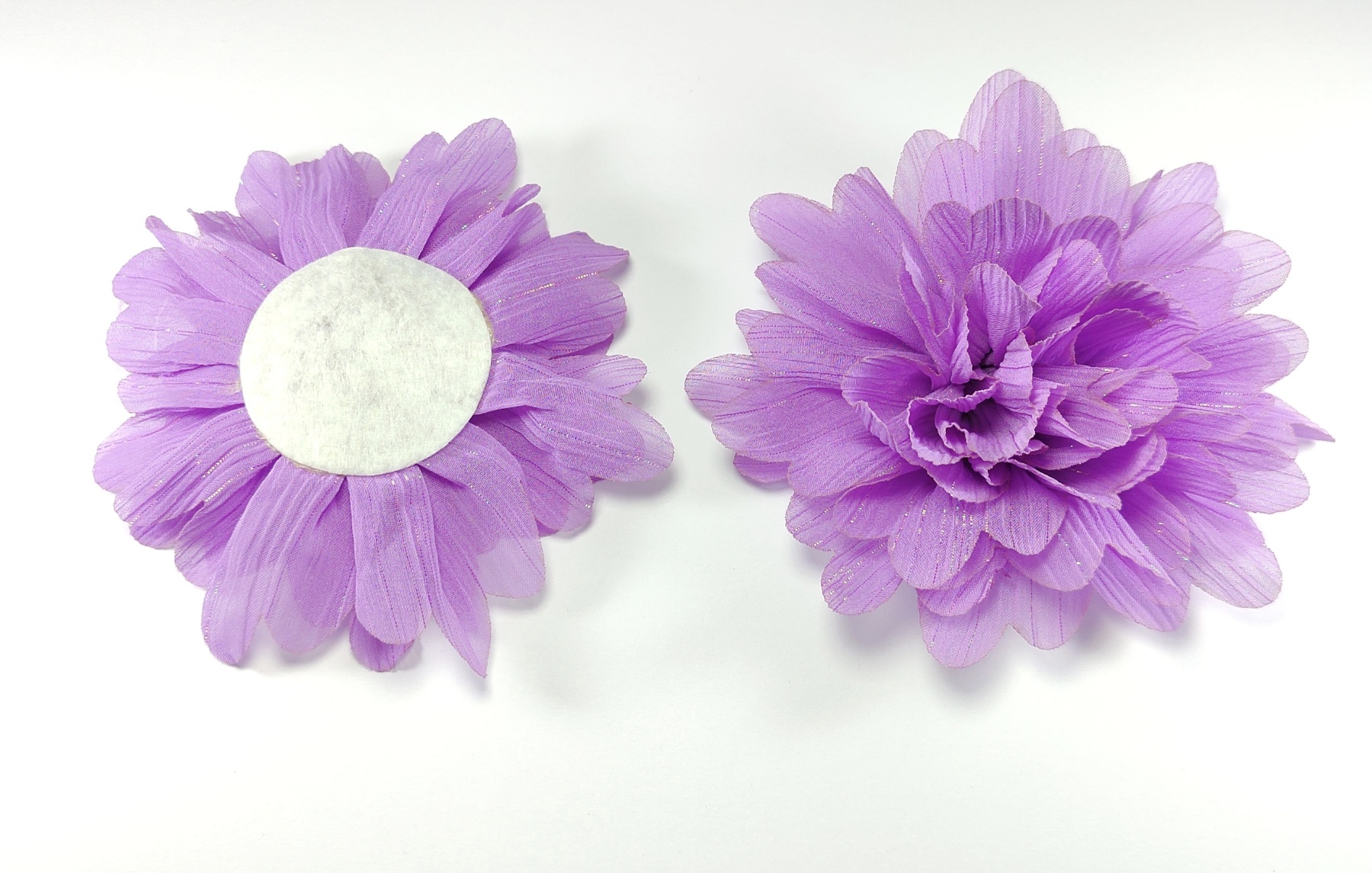 Аппликация декор Цветок, лавандовый, люрекс, шт. Аппликация Декор