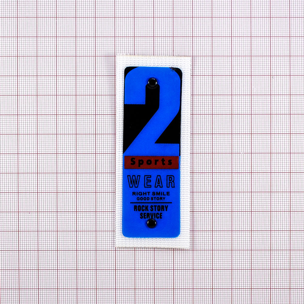 Лейба ткань и клеенка, с хольнитенами, 2 Sports WEAR, 10*4см, черный, красный, белый, синий, шт. Лейба Ткань