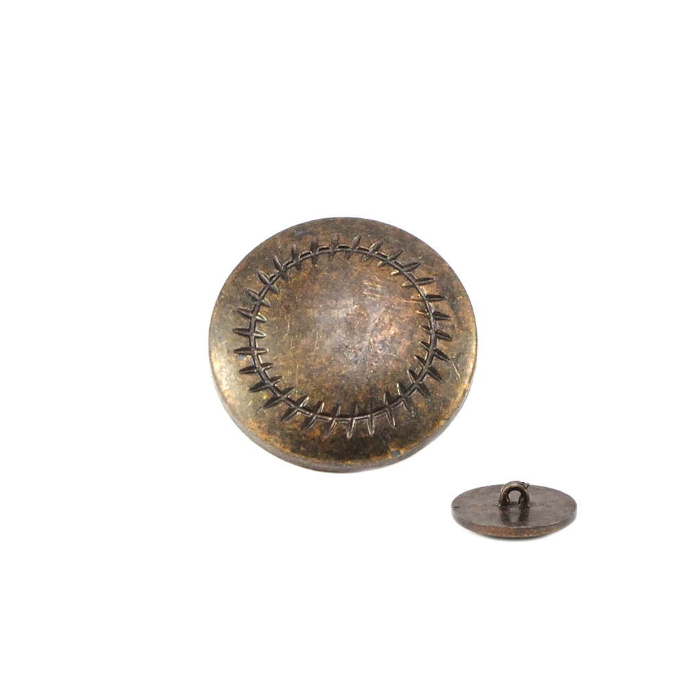 Пуговица TR-56 ant 25мм. Пуговица металлизированная