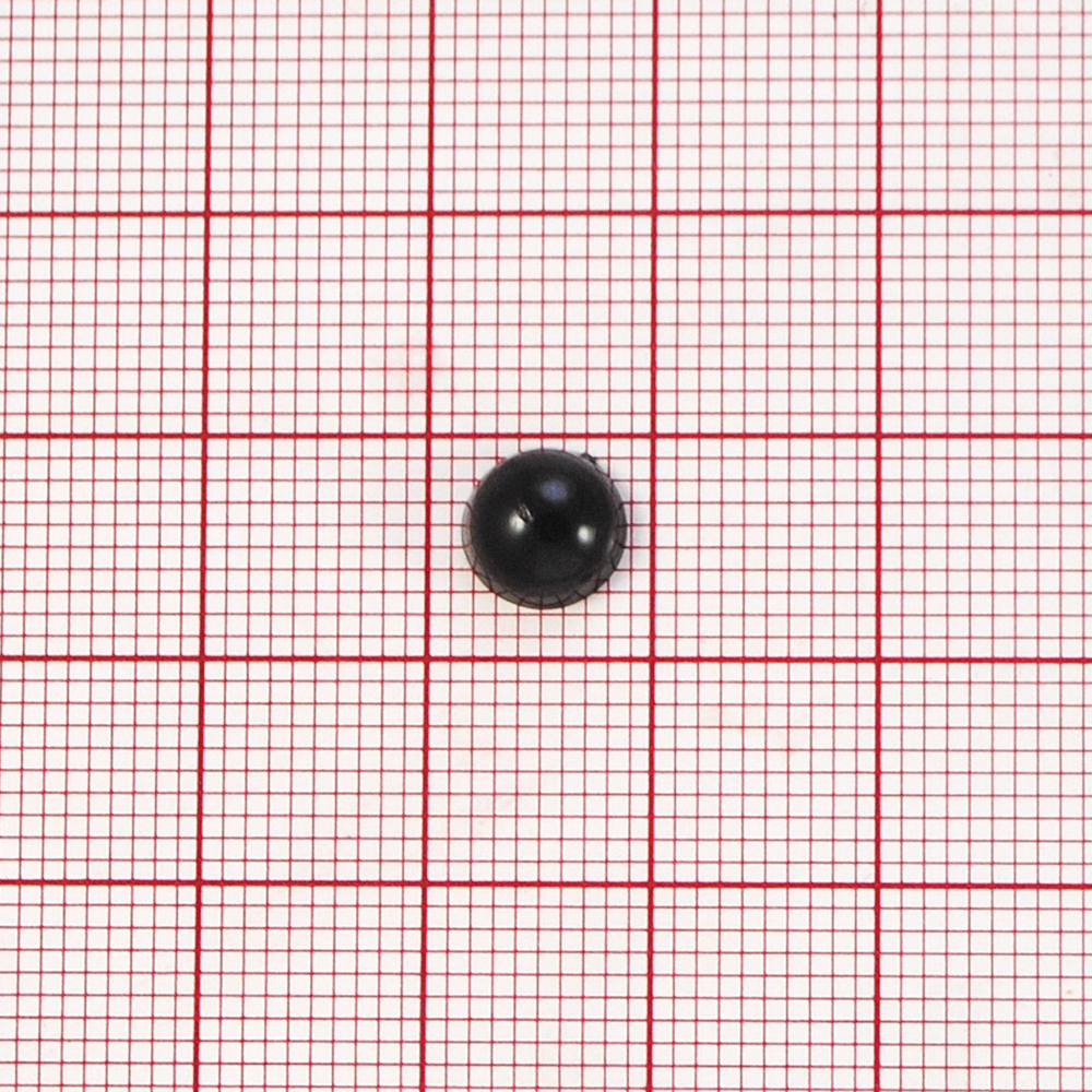 Носик плоский №8, круглый 7мм черный, 1тыс.шт. Носики плоские