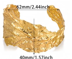 Браслет металл, 6,2*4см, золото, шт. Украшения