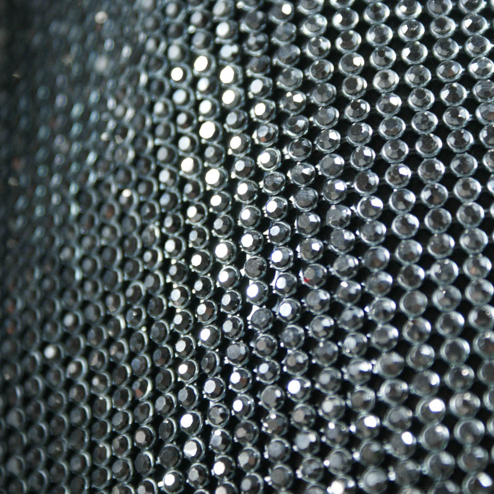 Стразы полотно №13 BN, зеркальные камни (jet hematite) 45*120, 1лист. Полотна из страз