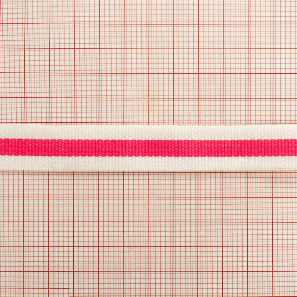 Тесьма декор, белый, розовый, 50м. Тесьма Разное