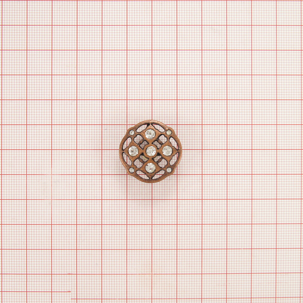 Пуговица AD-11-40 medn 23мм. Пуговица металлическая