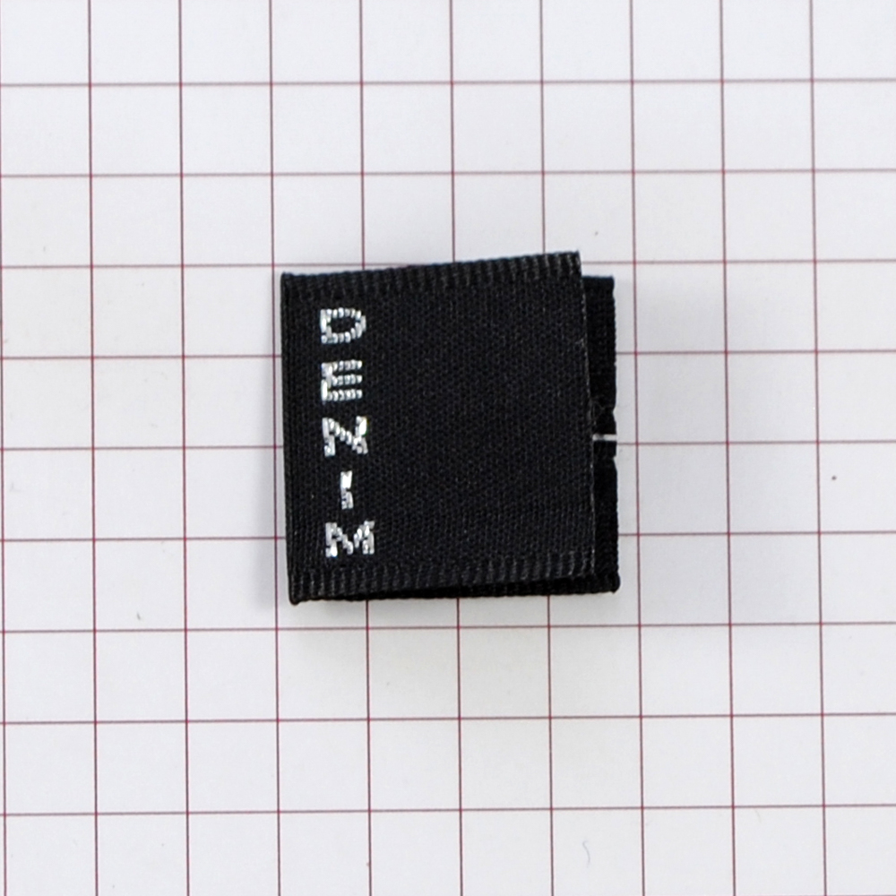 Этикетка тканевая вышитая шт. Denim 1,9см /флаж./, шт. Вышивка / этикетка тканевая