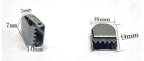 Зажим на шнурок, 8мм, медь, золото, шт. Застежки металл