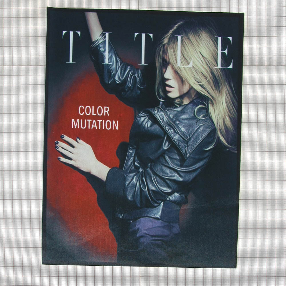 Аппликация пришивная Title Блондинка 22*26см, черная, цветной рисунок, шт. Аппликации Пришивные Постер