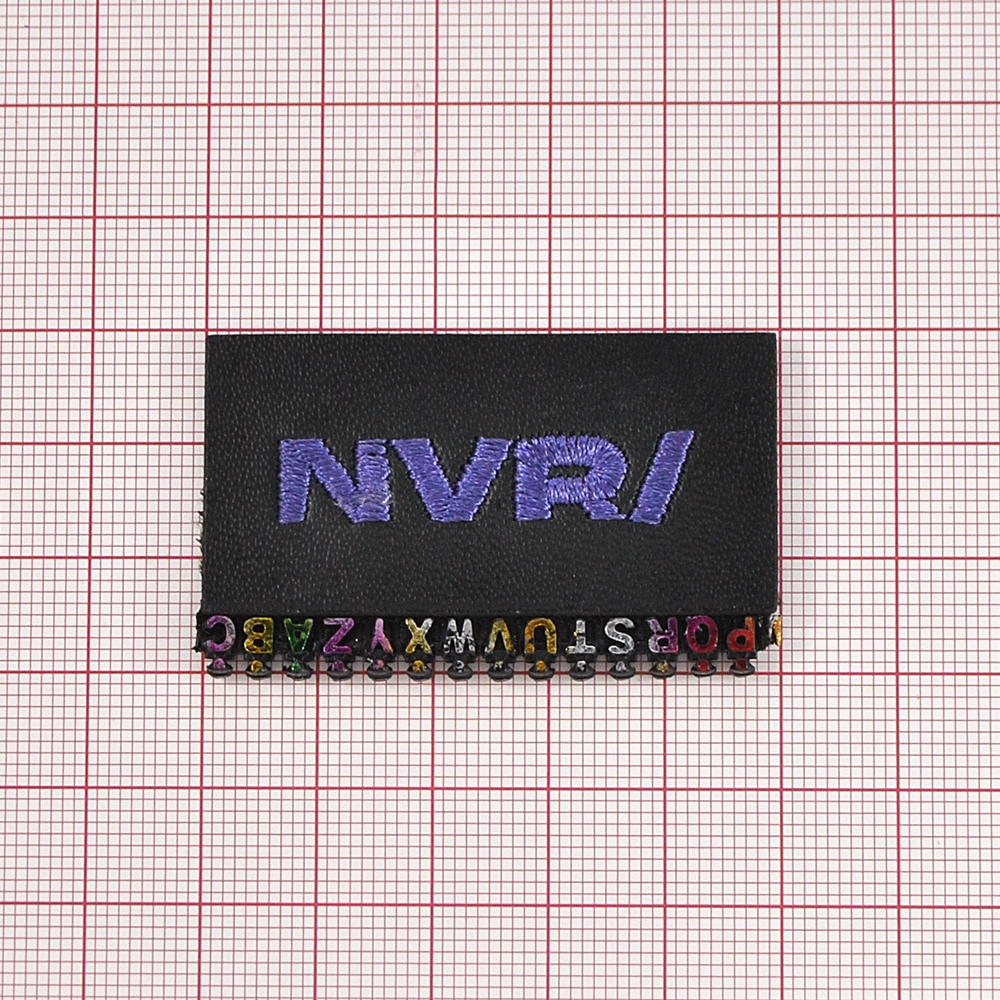 Лейба кожзам и пластик NVRI, 3*5см, черный, сиреневый, синий, зеленый, шт. Лейба Кожзам