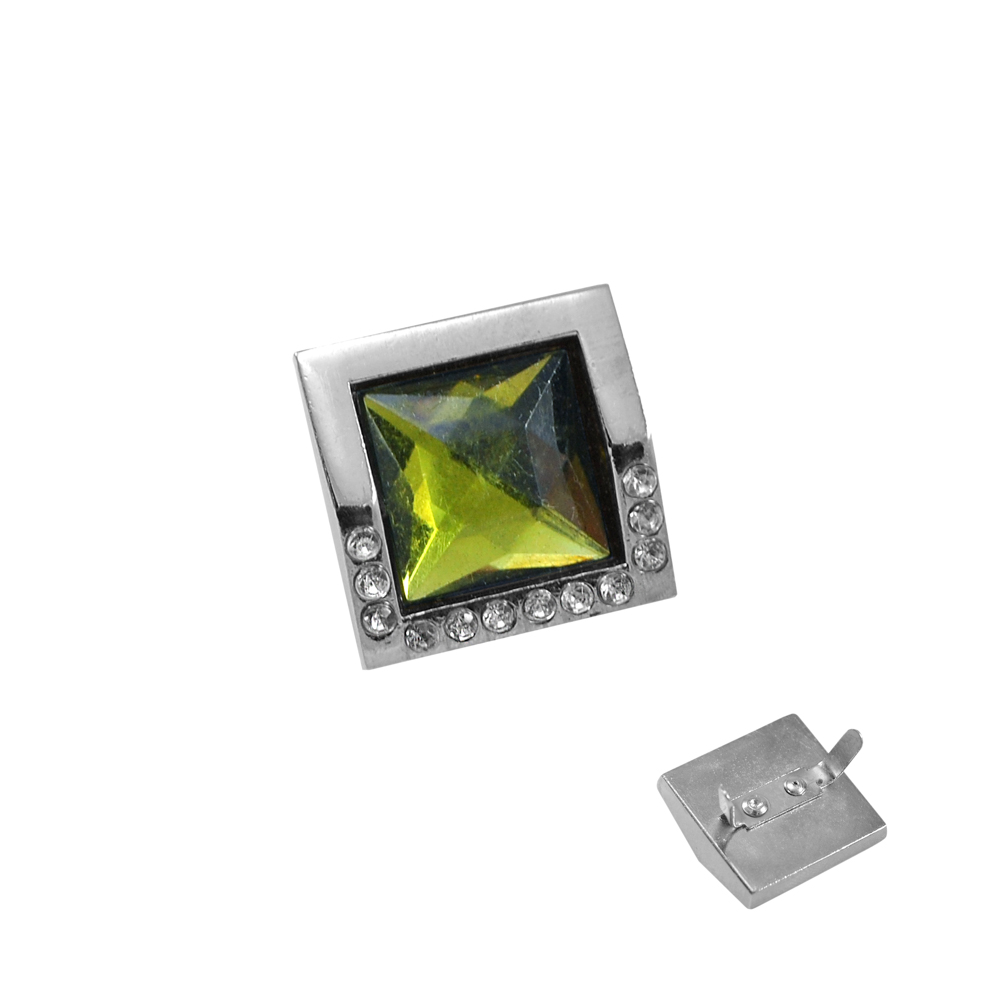 Краб металл Экран NIK 2см зеленый камень, шт. Крабы Металл Геометрия Декор