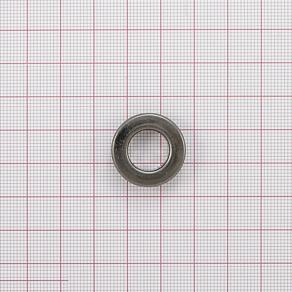 Люверс металл 12*22мм сталь, black nickel, 1т.шт.. Блочка / Люверс
