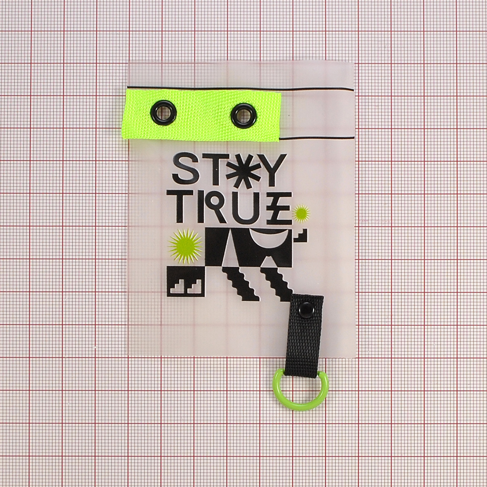 Лейба силиконовая c подвеской STOY TRUE, 7*9см, прозрачный, черный, салатовый, шт. Лейба Силикон