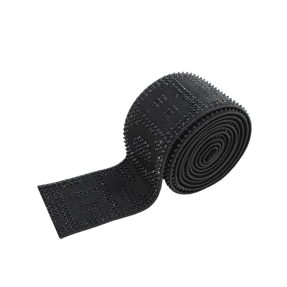 Резинка с резиновыми шариками PEOPLE, 4см, черный, ярд. Резинка