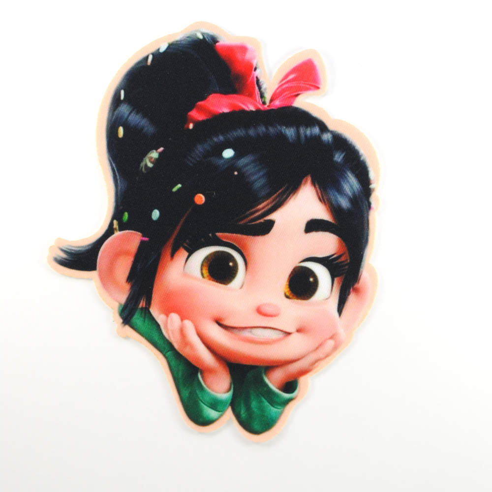 Аппликация клеевая Девочка-мечтательница, 15*12см, /дайвинг/, шт. Аппликация клеевая