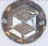 Стразы стекл. пришивн. №16 кругл. св.-янтарный (16мм), 1тыс.шт. Стразы пришивные