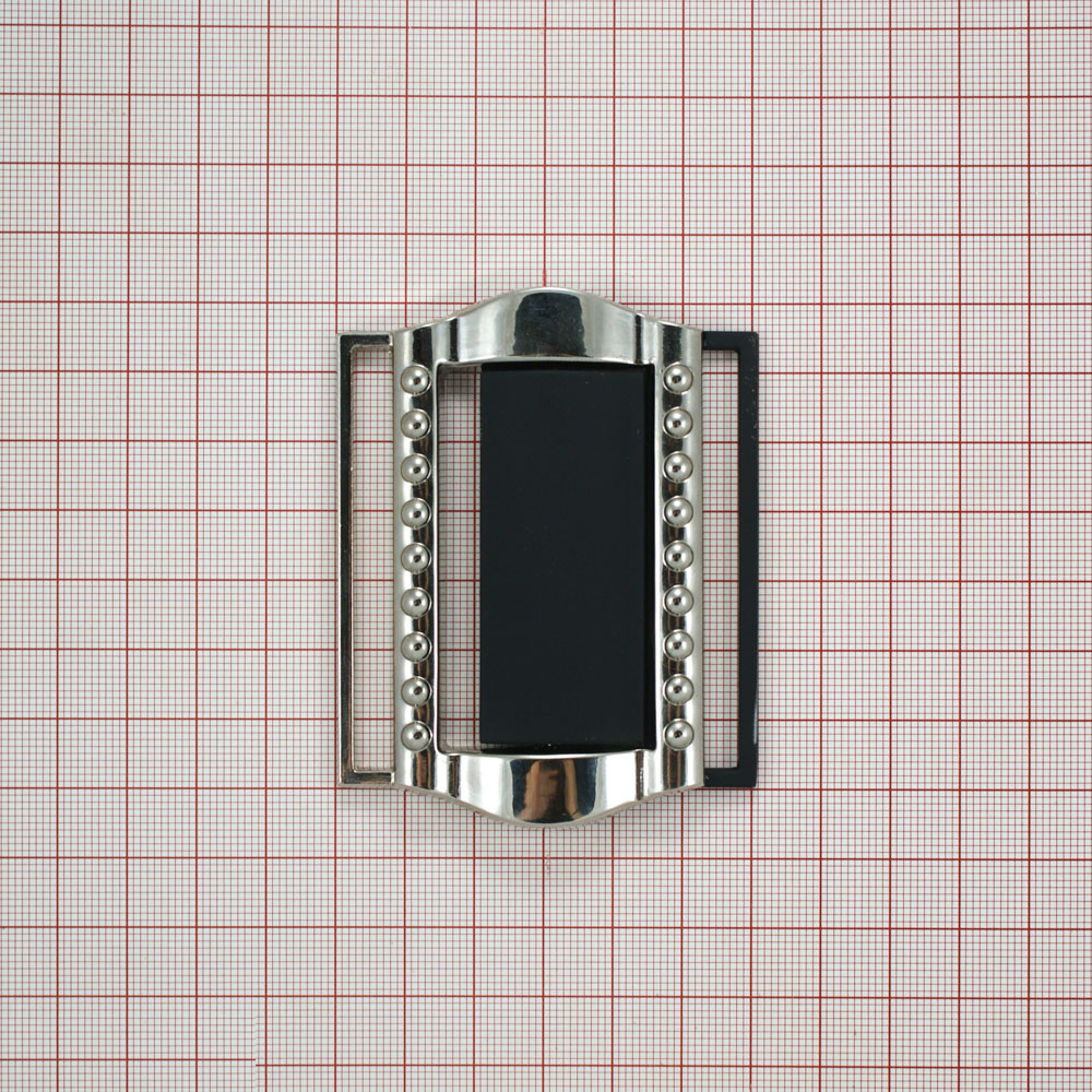 Пряжка ременная 2197 60*75мм NIKEL, черный . Застежки металл