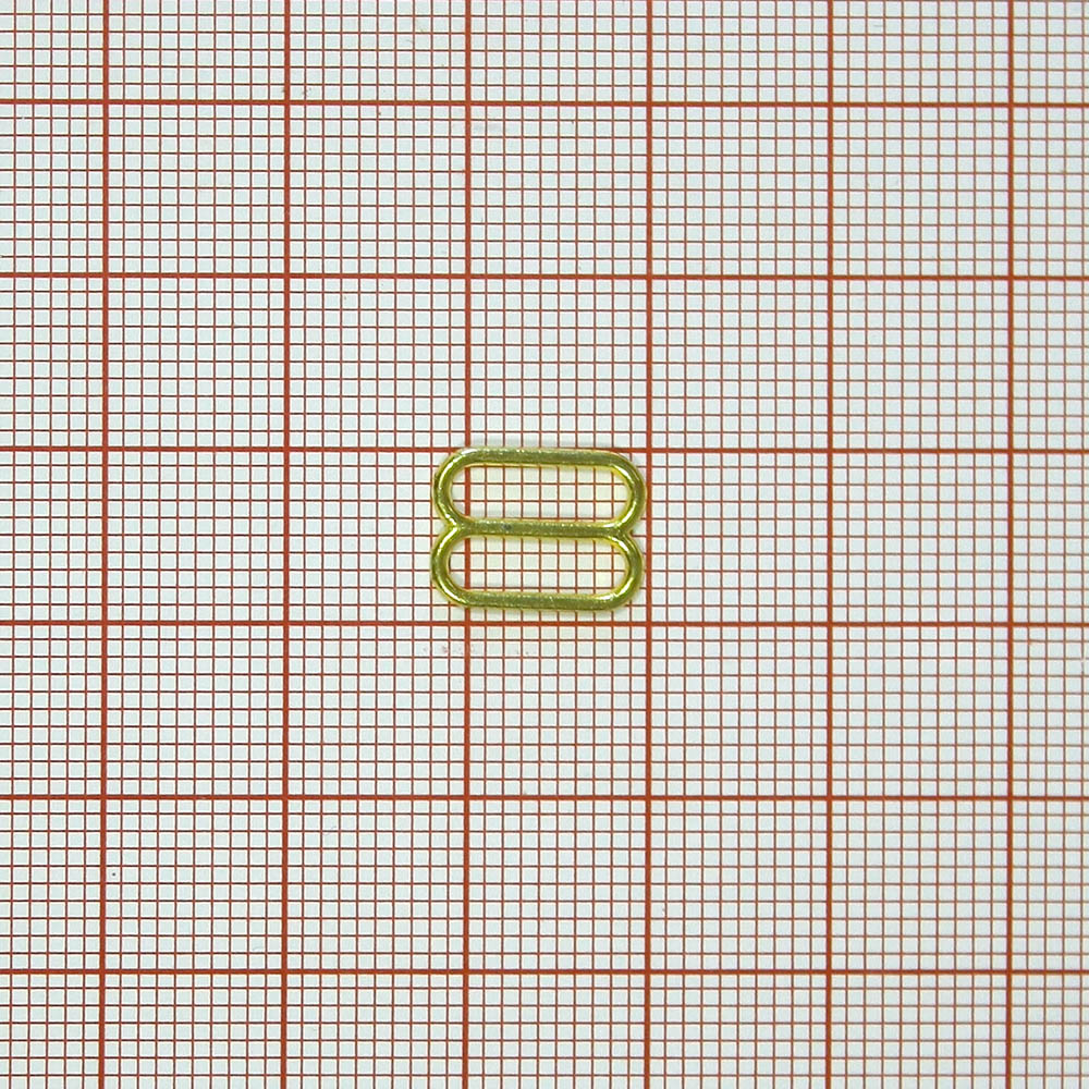 Перетяжка бельевая металл А810 GOLD 10*7мм, (внутр.), 11,9*9,4мм (внешн.), 1т.шт, уп. Перетяжка бельевая