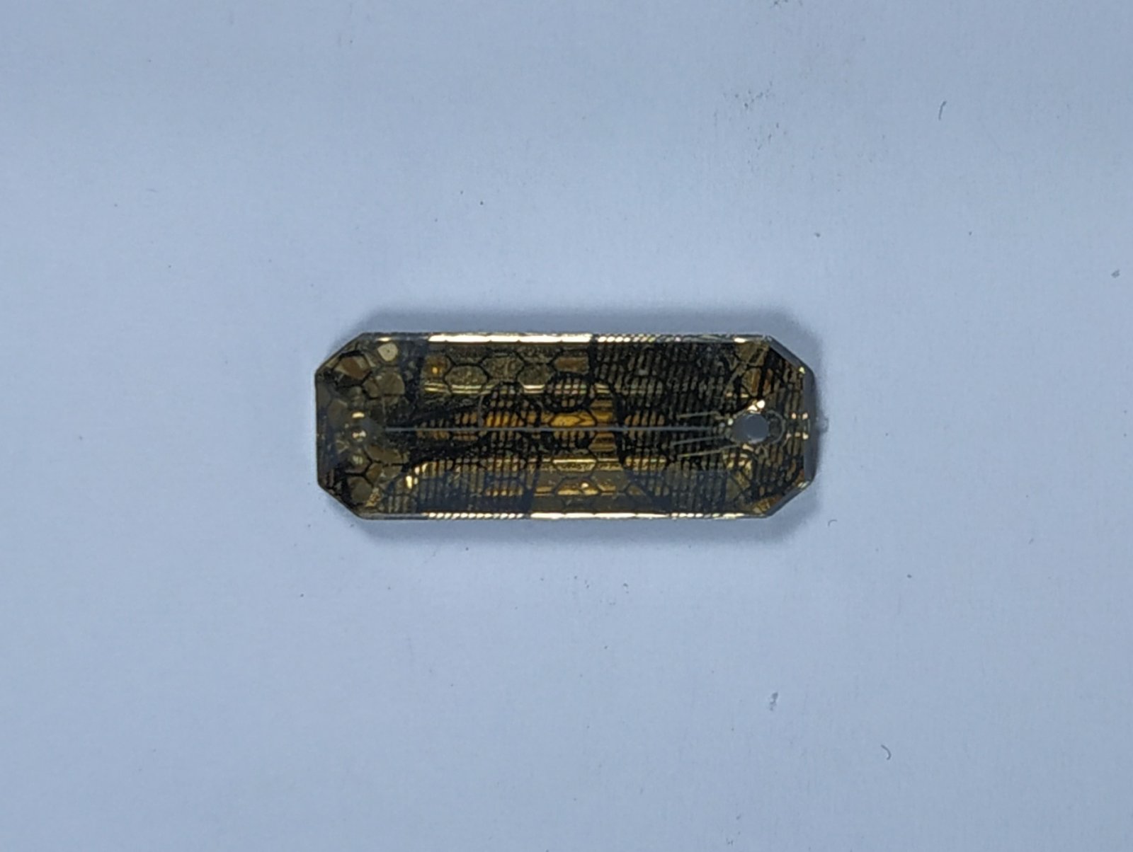 Стразы Т приш. многогран. 7*20мм кружево золото №3 /1т.шт./. Стразы пришивные