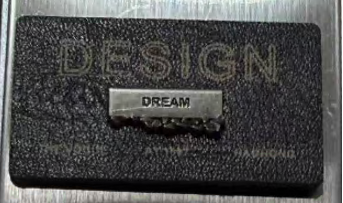 Лейба кожзам и металл Design, 4,6*2,6см, черный, шт. Лейба Кожзам