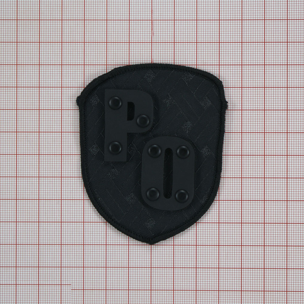 Лейба тканевая, резина РО 6,5*8см черный, шт. Лейба Ткань