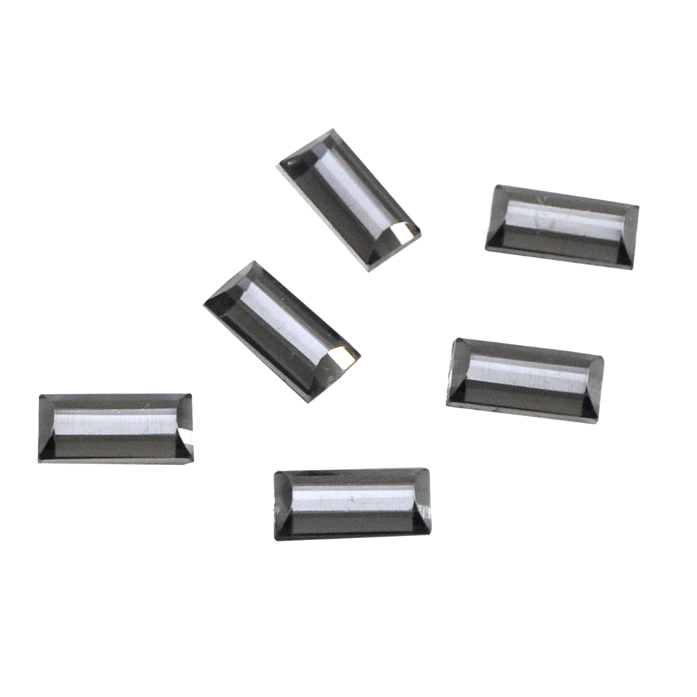 Стразы Д на клей, прямоуг 5*10мм темн-серый 20, 1тыс.шт. Стразы на клей