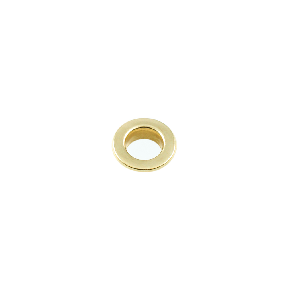 Люверс металл 12,5*24мм сталь, gold, 1т.шт.. Блочка / Люверс
