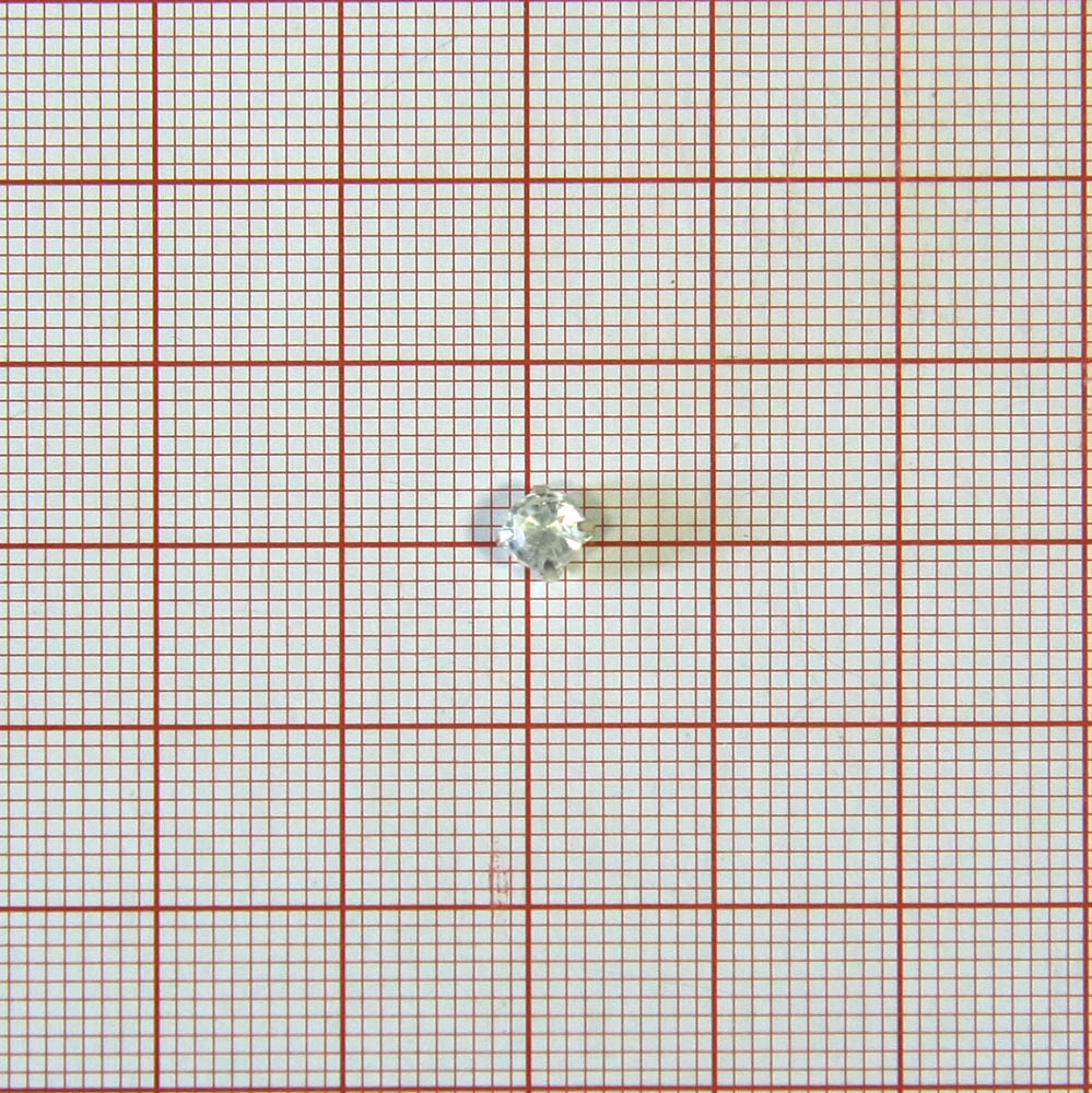 Стразы пришивные (4,5мм) NIKEL белый камень, 1тыс.шт. Стразы приш. в металле