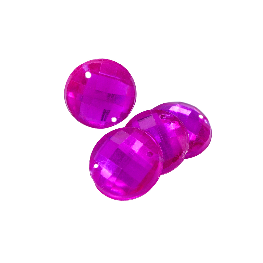 Стразы Д пришивн. круг 16мм сирень 21, 1тыс.шт. Стразы пришивные