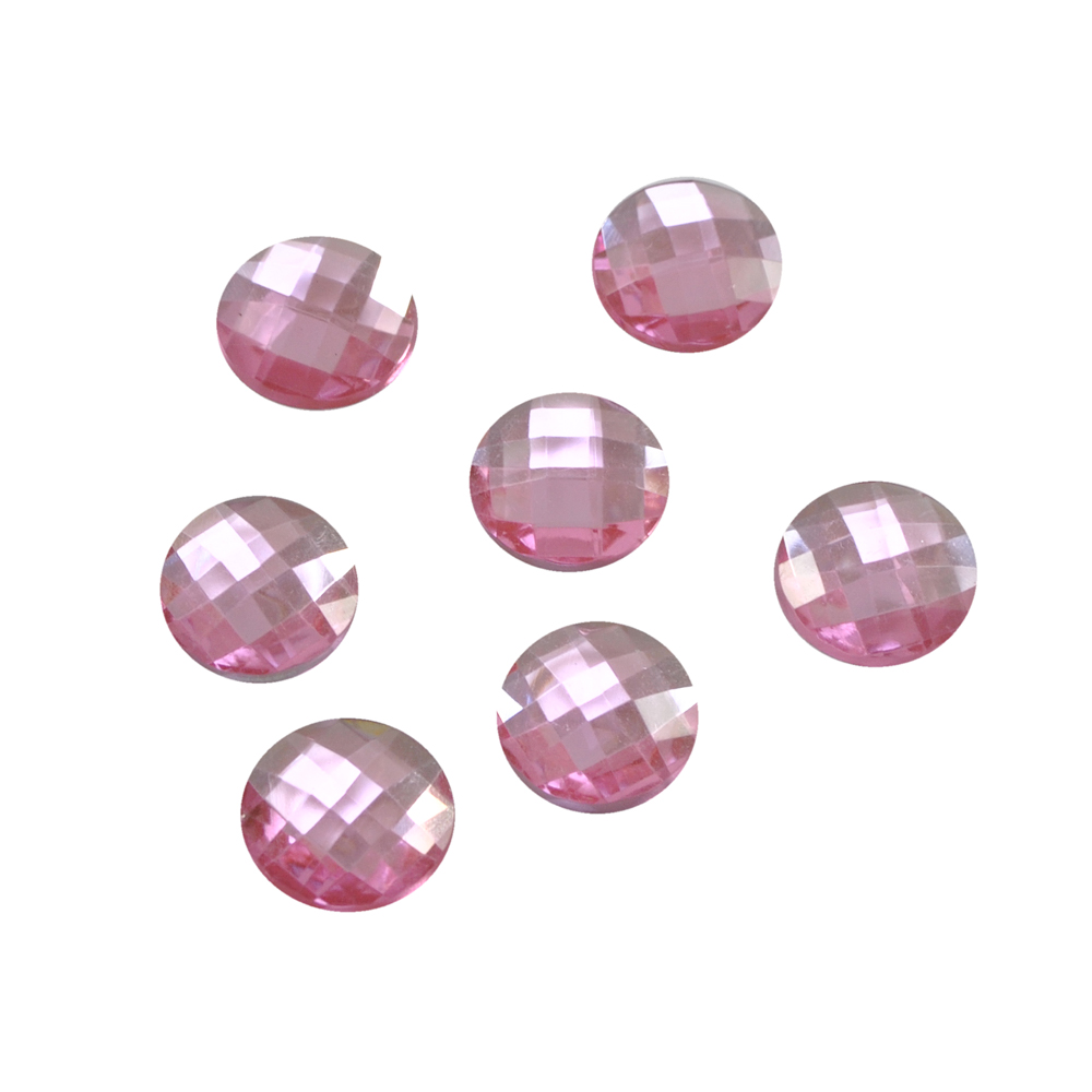 Стразы Д на клей, круг 20мм св-розов 13, 1тыс.шт. Стразы на клей