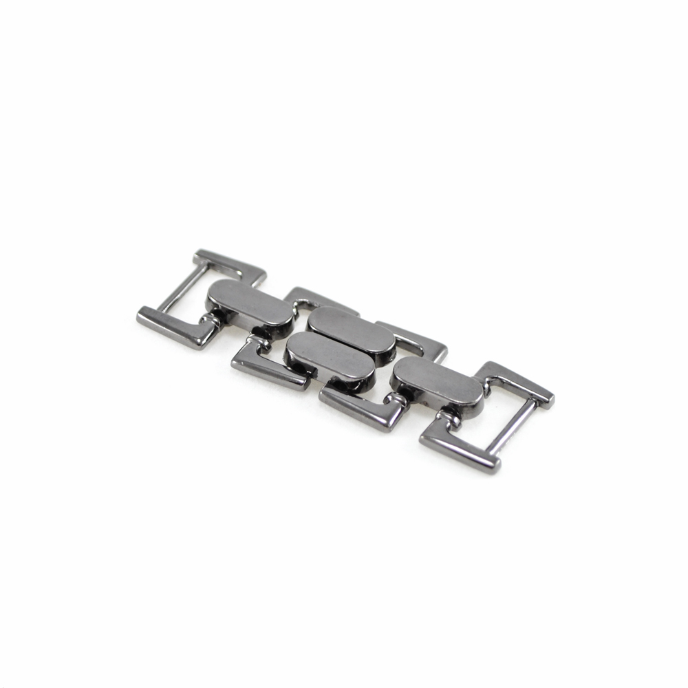 Перетяжка декор 10816 BLACK NIKEL Браслет для часов 1,5см. Перетяжка металл
