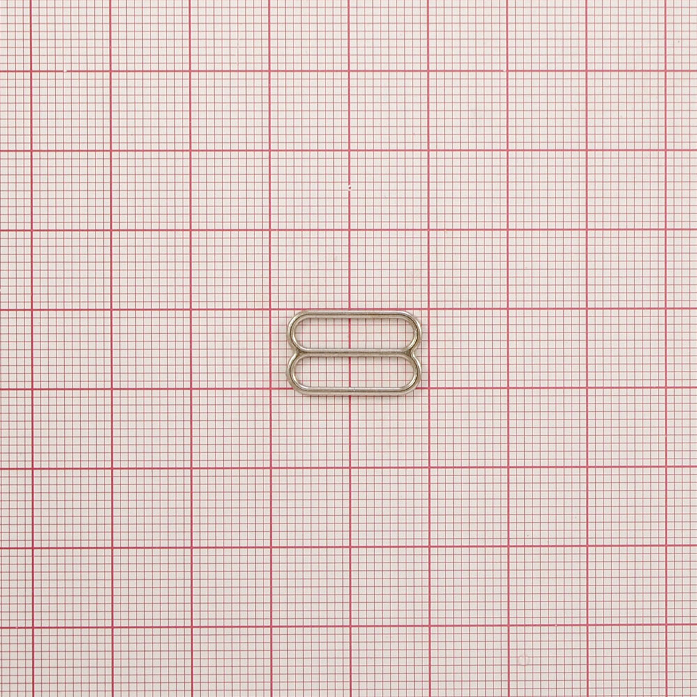 Перетяжка бельевая металл А815 NIKEL 15*8,6мм (внутр.), 17,3*10,9мм (внешн.), 1т.шт, уп. Перетяжка бельевая