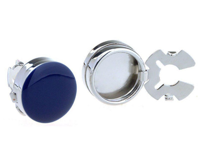 Клипса для пуговицы, никель, синий, шт. Украшение для пуговицы