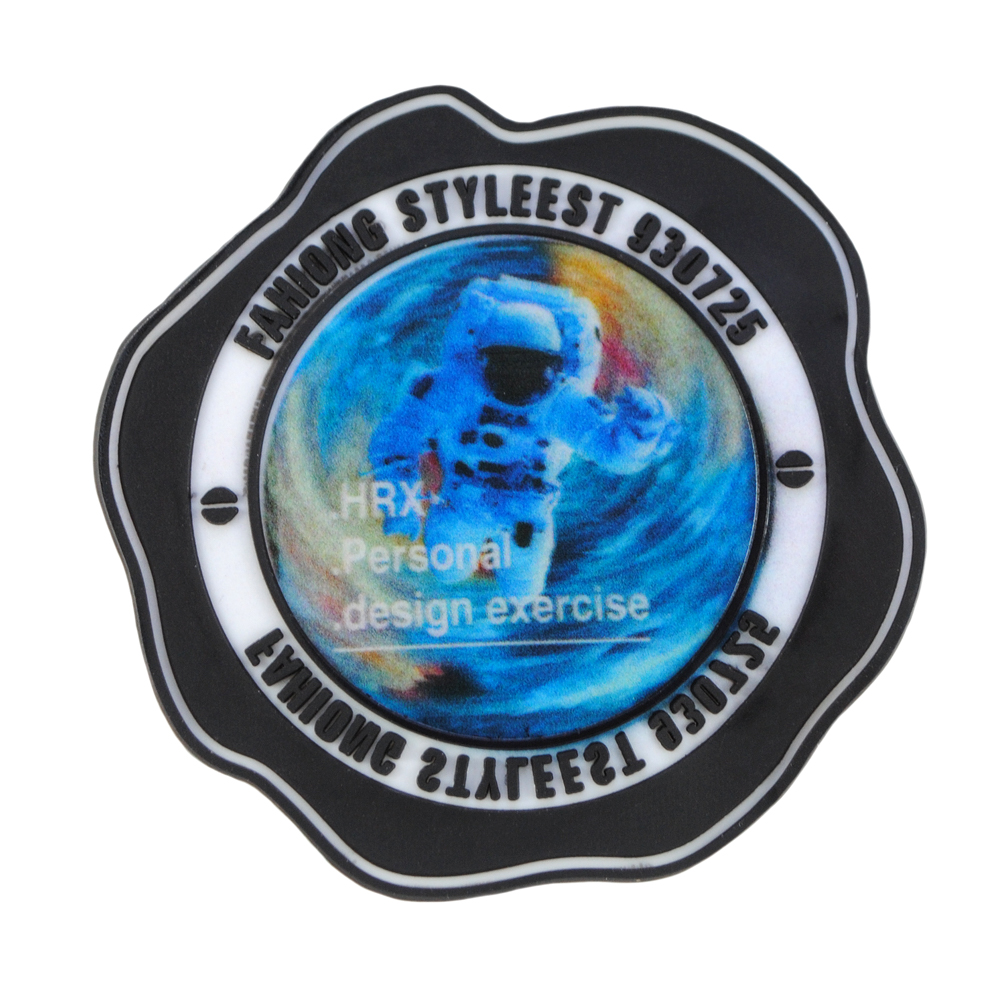 Лейба рез. Космонавт HRX Personal design exercise, 7см, чёрн., син., бел., чёрн., круглая, шт. Лейба Резина