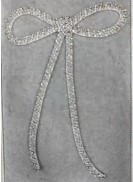 Шеврон пришивной, Бант, 17*23мм, серебро, шт. Нашивка Ткань, Войлок
