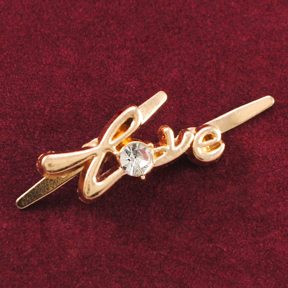 Краб камень, в мет. Love, 1,15*2,6см, gold, шт. Крабы Металл Надписи, Буквы