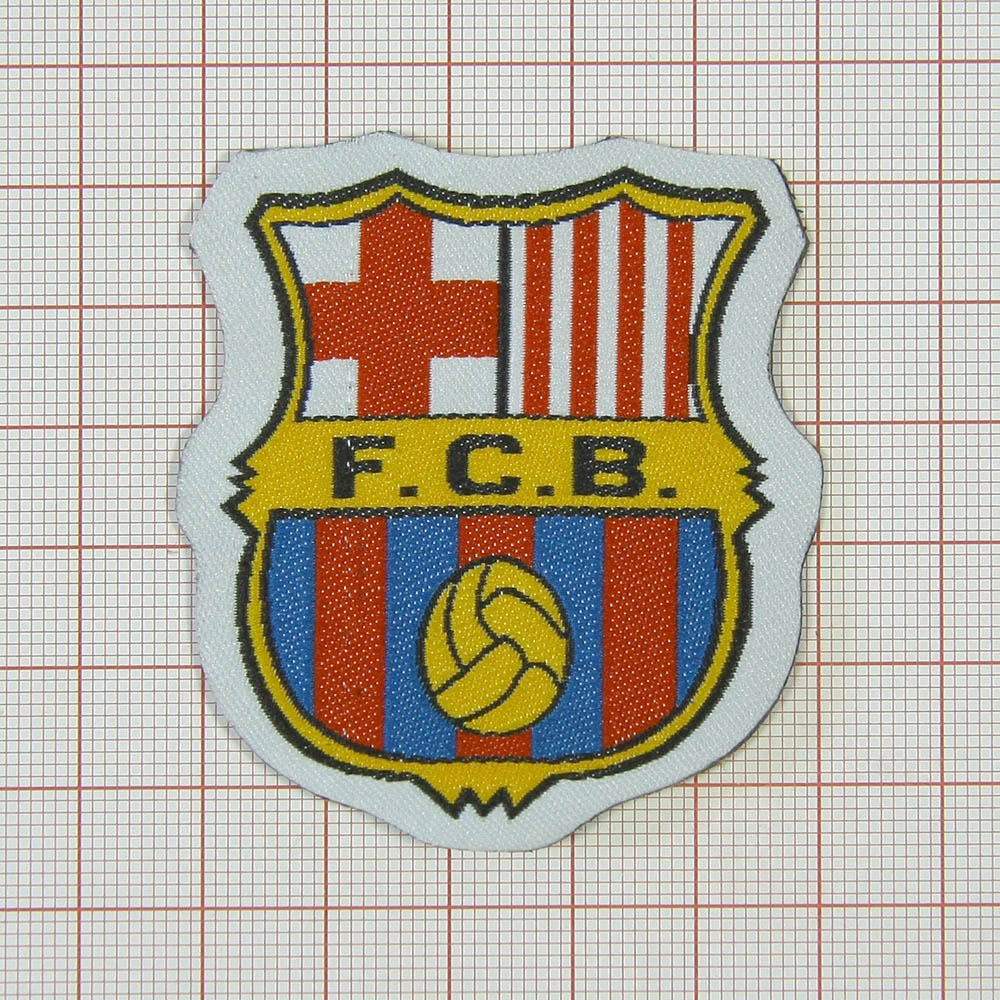Нашивка F.C.B. (Барселона), герб,  5*6см, шт. Шеврон Нашивка