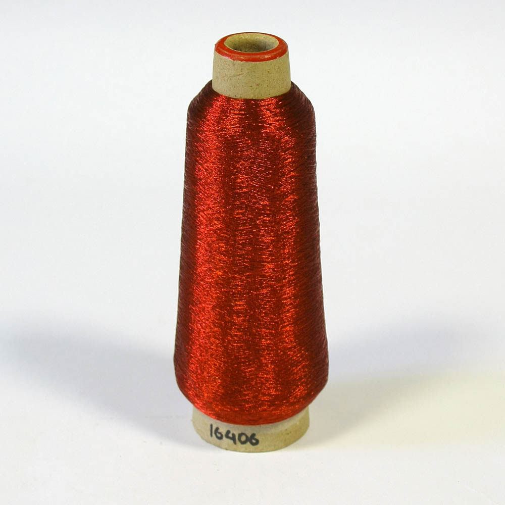 Нитка люрекс S-14 красная /100г/ . Нитка Люрекс