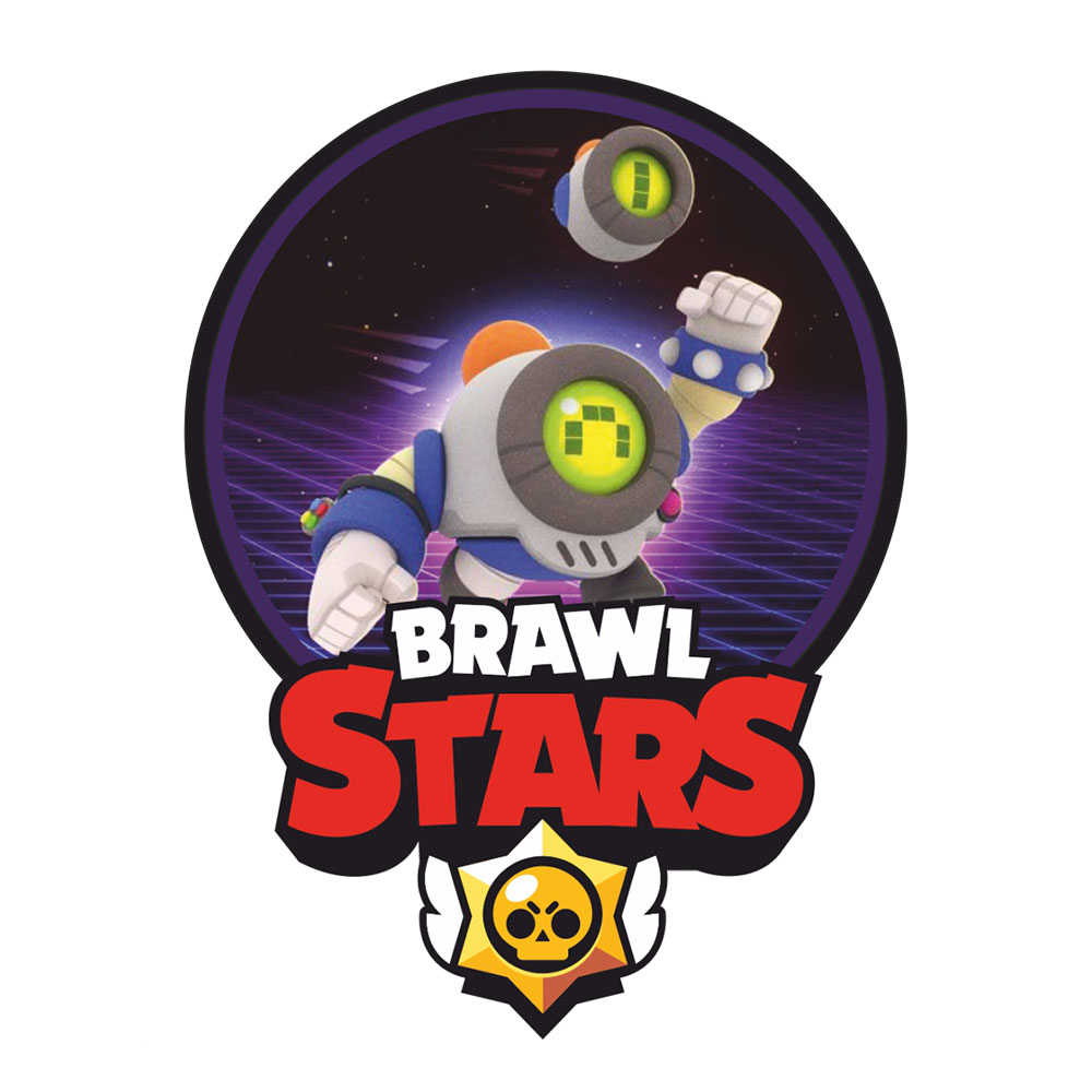 Термоаппликация Brawl Stars №15-9 Нани (круглая) 14*18,5см, шт. Термопереводки Детские