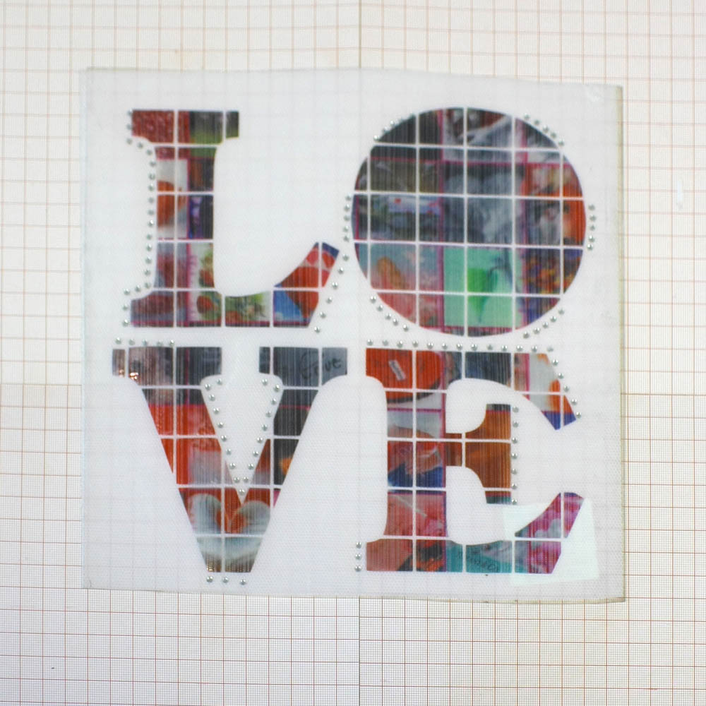 Термоаппликация LOVE, шт. Термопереводки Надписи