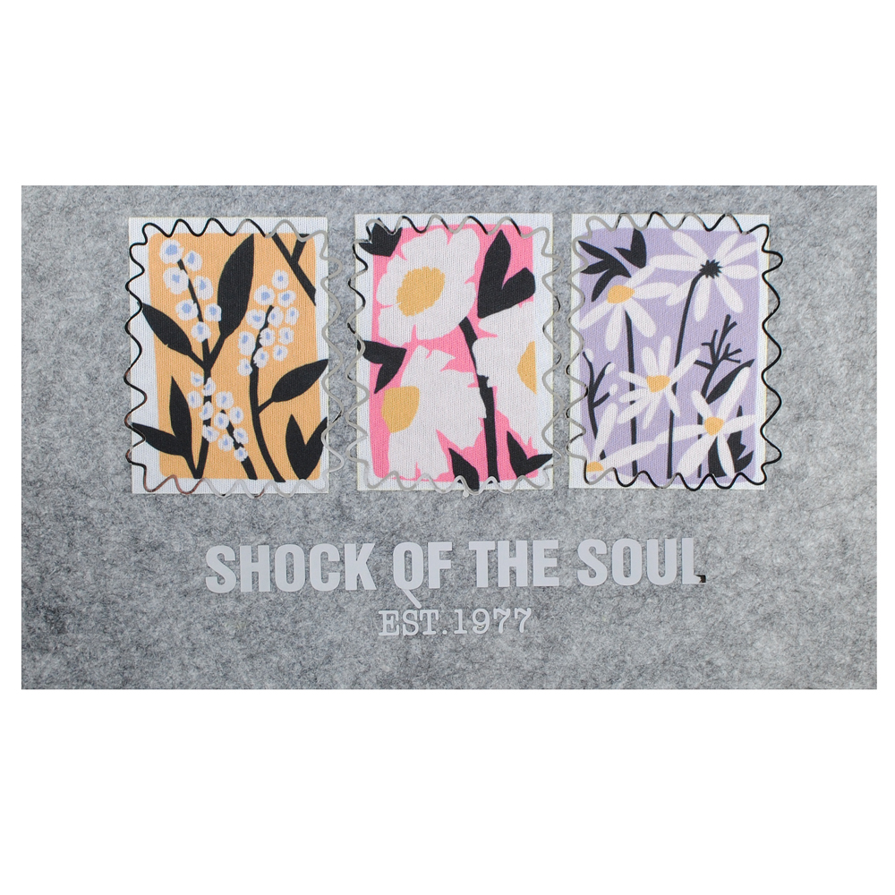 Термоаппликация Shock of the soul, 20*13см, желтый, белый, черный, синий, шт. Термопереводки Ассорти