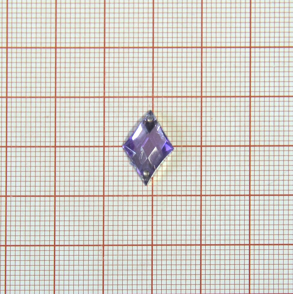 Стразы Д пришивн. ромб 13*16мм фиолет.-чернильн. 46, 1тыс.шт. Стразы пришивные