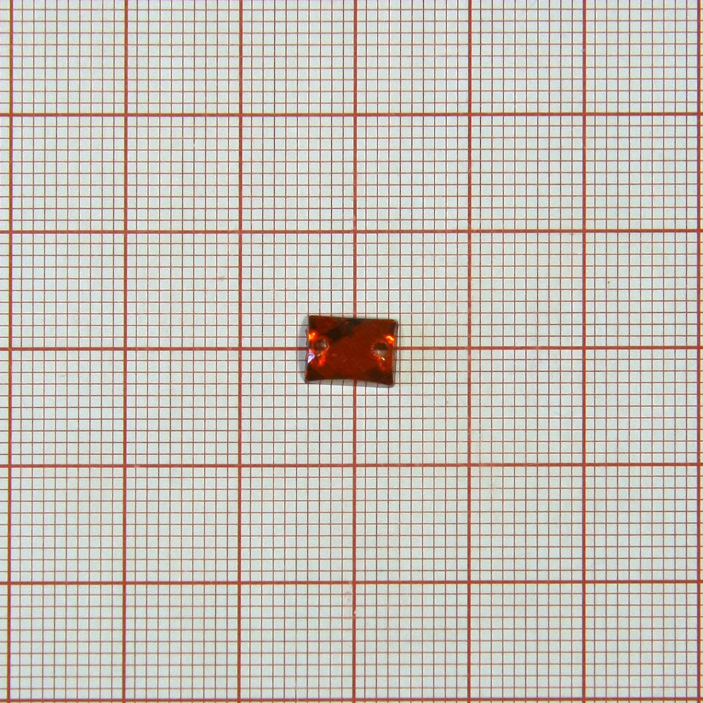 Стразы Д пришивн. прямоуг 6*8мм красный 1, 1тыс.шт. Стразы пришивные