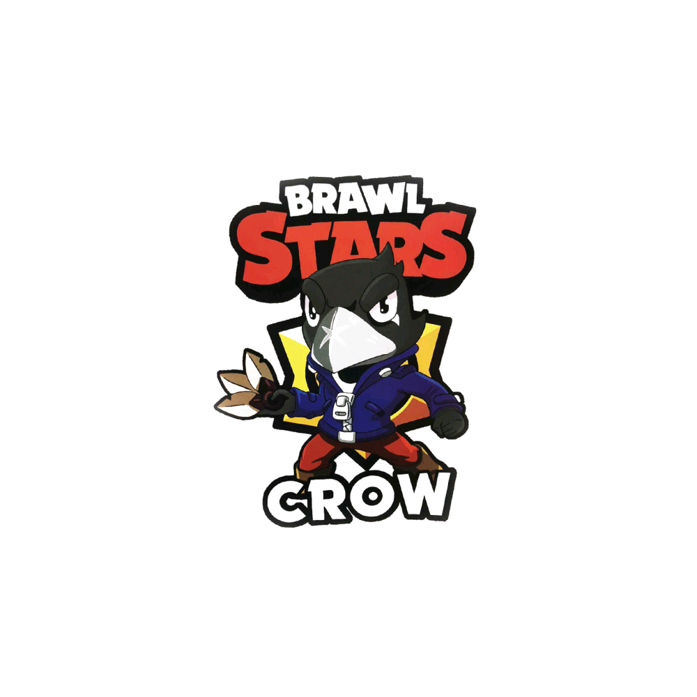 Термоаппликация Brawl Stars (ворон) маленькая 7,5*10см, шт. Термопереводки Детские