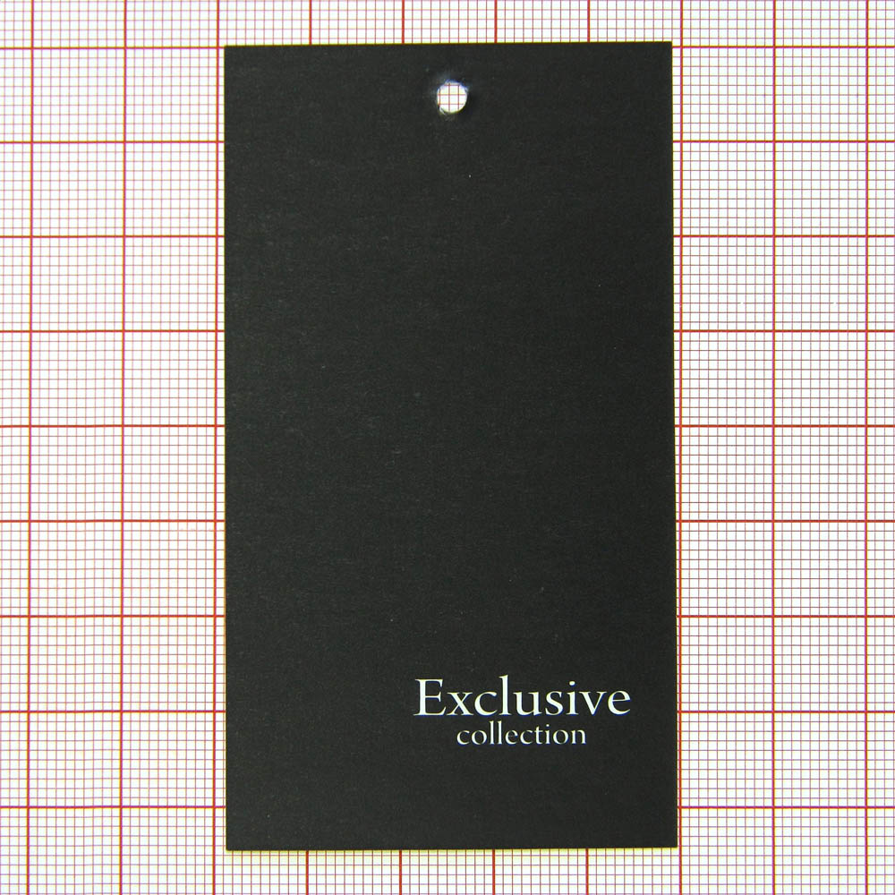 Этикетка бум. Exclusive Collection (черный), 50*85мм, шт. Этикетка бумага
