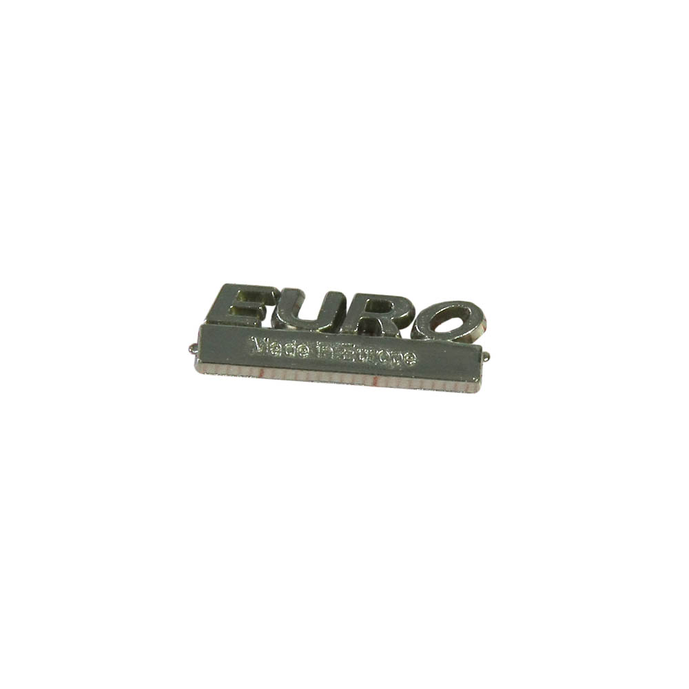 Краб металл EURO, nikel, 2,5*0,8см, шт. Крабы Металл Надписи, Буквы