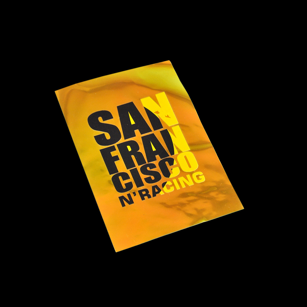 Лейба клеенка SANFRANCISCO, 11,5*7.5см, прозрачный, желтый, черный, оранжевый, шт. Лейба Клеенка