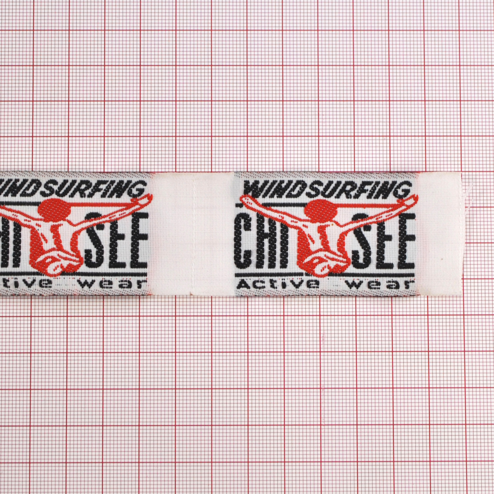 Этикетка тканевая вышитая Windserfing. Вышивка / этикетка тканевая