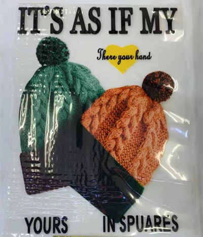 Термоаппликация ITS AS IF MY, 19*24,5см.  черный, желтый, зеленый, оранжевый, шт. Термопереводки Резиновые, Термопленка